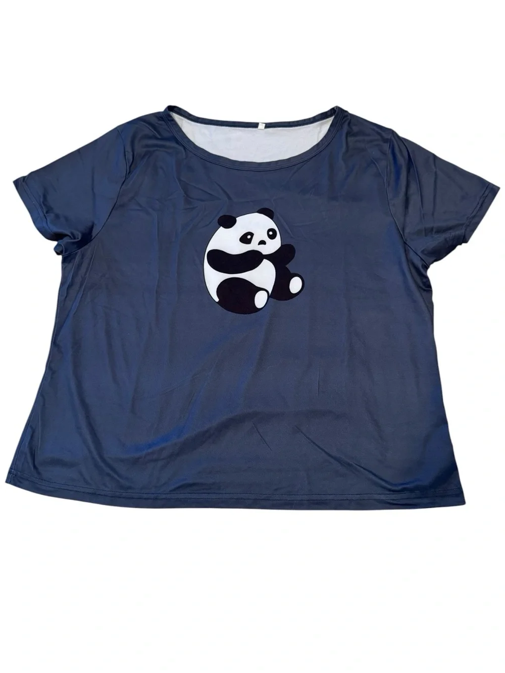 Panda Print Polyester/Spandex Pajama Set Women’s Lounge Sleepwear XL